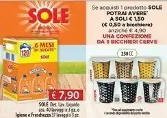 Acqua & Sapone Sole Detersivo Lavatrice offerta