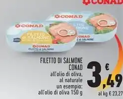 Conad Superstore Nostromo filetti di sgombro offerta