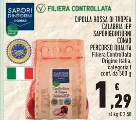 Conad Conad cipolla rossa di tropea calabria igp offerta