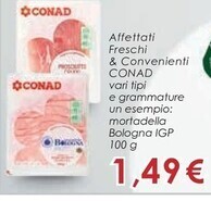 Conad Conad affettati freschi & convenienti offerta