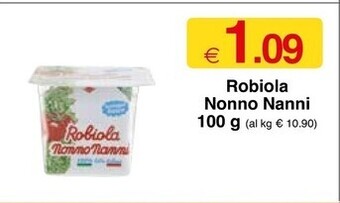 Sì con te Nonno nanni robiola offerta