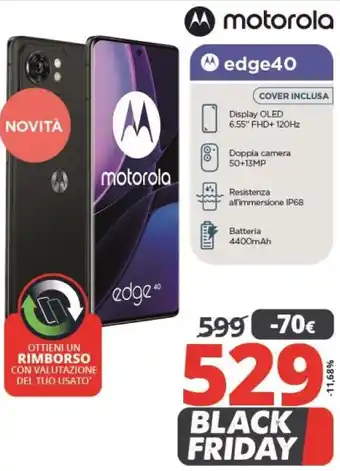 Comet Motorola edge 40 offerta