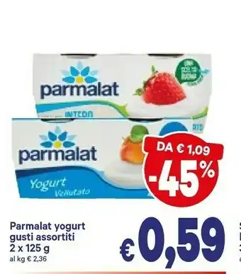 A&O Parmalat Yogurt Vellutato Fragola/ Pesche 250 G offerta