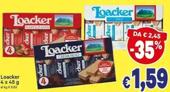 A&O Loacker Wafer Milk offerta