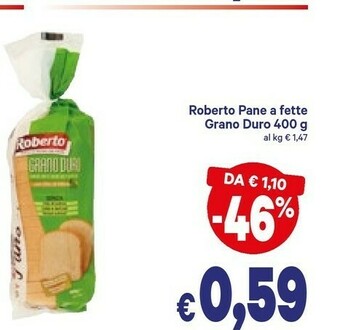 Roberto Pane A Fette Grano Duro 400 G