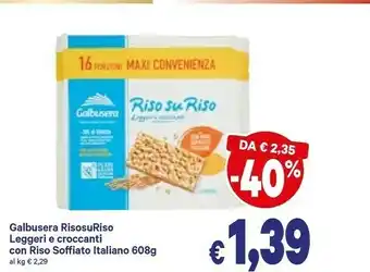 A&O Galbusera Riso Su Riso Leggeri E Croccanti Con Riso Soffiato Italiano offerta
