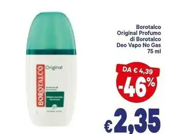A&O Borotalco Original Unisex Deodorante Spray 75 Ml offerta