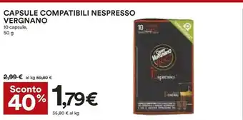 Coop Caffè vergnano Capsule Compatibili Nespresso offerta
