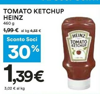 Coop Heinz Tomato Ketchup 460 G(ml) offerta