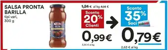 Coop Barilla Salsa Pronta Origano Di Sicilia 300 G(ml) offerta