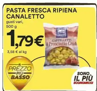 Coop Canaletto Capelletti Prosciutto Crudo offerta