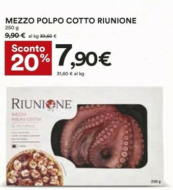 Coop Riunione Mezzo Polpo Cotto 250 G offerta