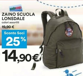 Coop Lonsdale Zaino Scuola offerta