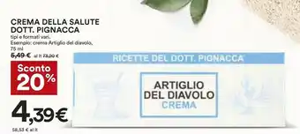 Coop Artiglio Crema Della Salute Dott Pignacca offerta