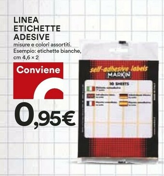 Coop Linea Etichette Adesive offerta
