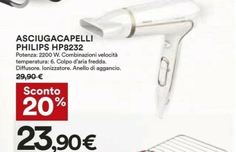 Coop Philips HP8232 2200 W Bianco offerta