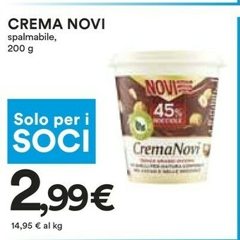 Coop Novi Crema 45% Nocciole 200 G(ml) offerta