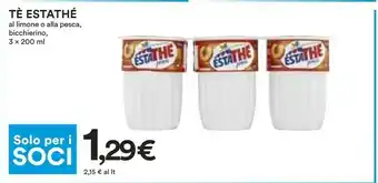 Coop Estathé Estathe Al Limone offerta