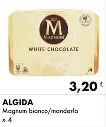 Iper Tosano ALGIDA Magnum bianco/mandorla x 4 offerta