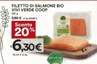 Coop Vivi verde coop Filetto Di Salmone Bio offerta