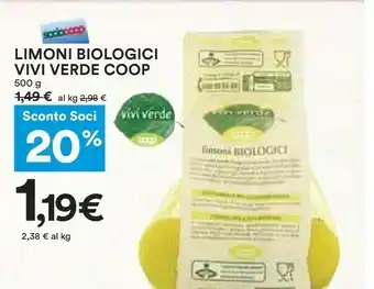 Coop Vivi verde coop Limoni offerta
