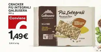 Coop Galbusera Cracker Piu Integrali offerta