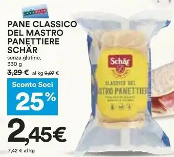 Coop Schar Schàr Pane Classico Del Mastro Panettiere Senza Glutine offerta