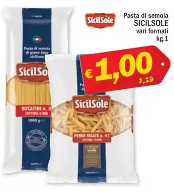 Ard Discount Pasta di semola SICILSOLE vari formati kg. 1 offerta