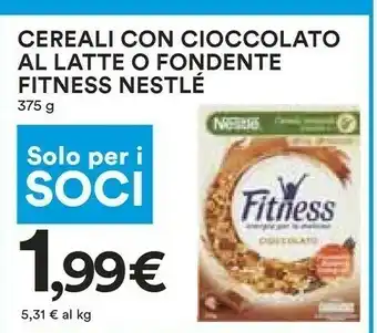 Coop Nestlè Cereali Con Cioccolato Al Latte/ Fondente 375 G offerta