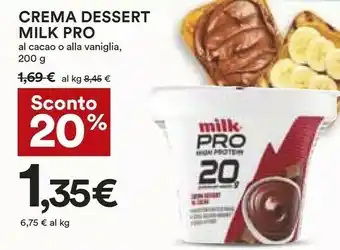 Coop Milk protein Milk - Crema Dessert Al Cacao Pro High Protein 200 G(ml) offerta