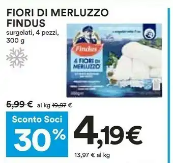 Coop Findus 4 Fiori Di Merluzzo 300 G(ml) offerta