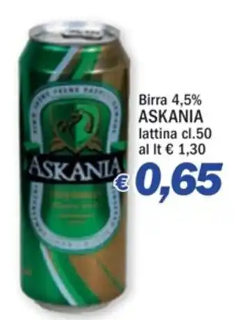 Ard Discount Birra 4,5% ASKANIA lattina cl.50 offerta