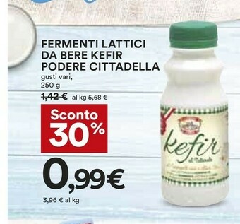 Coop Podere cittadella Fermenti Lattici Da Bere Kefir offerta