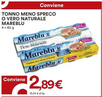 Coop Mareblu Tonno Meno Spreco O Vero Naturale offerta