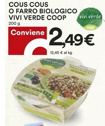 Coop Vivi verde coop Cous Cous O Farro Biologico offerta