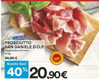 Coop Prosciutto San Daniele Dop Stagionatura 16 Mesi offerta