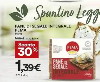 Coop Pema Pane Di Segale Integrale Al 100% 500 G(ml) offerta