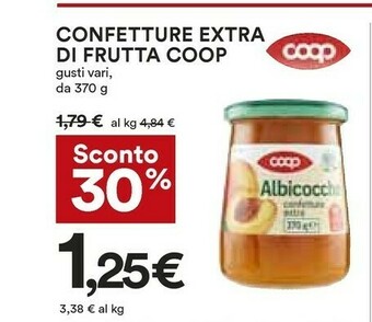 Coop Coop - Confettura Extra Di Albicocce 370 G(ml) offerta