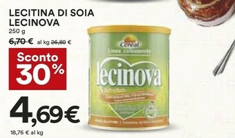 Coop Lecinova Lecitina Di Soia 250 G(ml) offerta