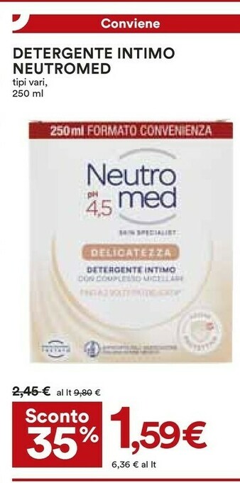 Coop Neutromed Detergente Intimo offerta