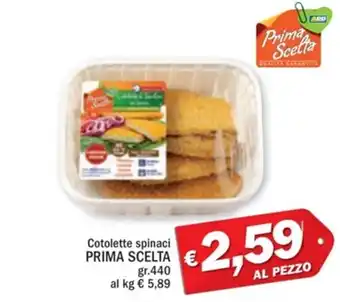 Ard Discount Cotolette spinaci PRIMA SCELTA gr.440 offerta