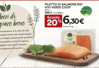 Coop Vivi verde coop Filetto Di Salmone Bio` offerta