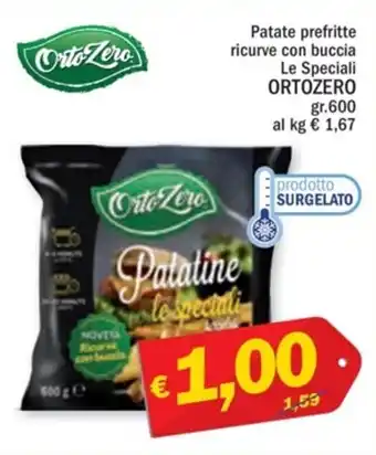Ard Discount Patate prefritte ricurve con buccia Le Speciali ORTOZERO gr. 600 offerta