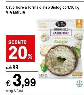 Iper La Grande Via Emilia Cavolfiore A Forma Di Riso offerta