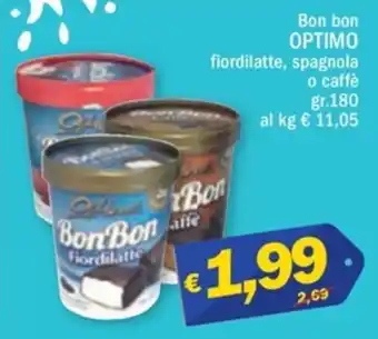 Ard Discount Bon bon OPTIMO fiordilatte, spagnola o caffè gr. 180 offerta