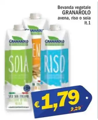 Ard Discount Bevanda vegetale GRANAROLO avena, riso o soia It.1 offerta