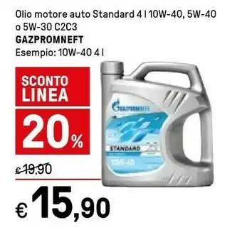 Iper La Grande Gazpromneft-lubricants Olio Motore Sintetico 5W-30 C3 4L offerta