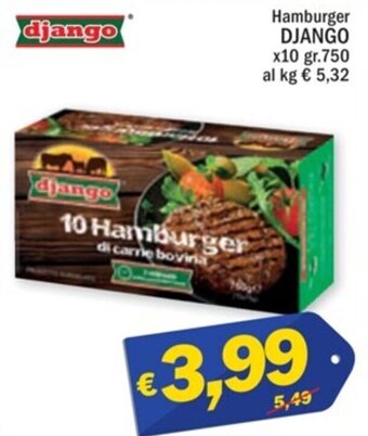 Ard Discount Hamburger DJANGO x10 gr. 750 offerta