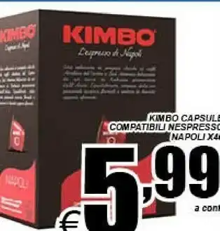 DEM Kimbo Cialde caffè offerta