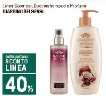 Iper La Grande Linea Cosmesi, Docciashampoo e Profumi GIARDINO DEI SENSI offerta